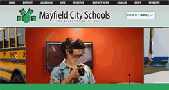 Desktop Screenshot of mayfieldschools.org