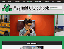 Tablet Screenshot of mayfieldschools.org